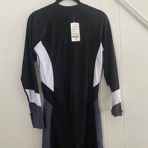 AonihuaMonochrome Long Sleeve Jumpsuit